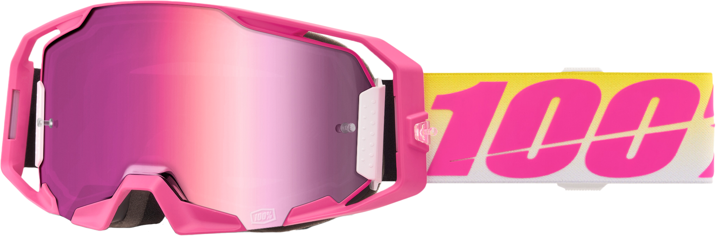 100% Armatic Goggle Sellars with Mirror Pink Lens