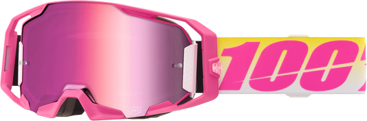 100% Armatic Goggle Sellars with Mirror Pink Lens