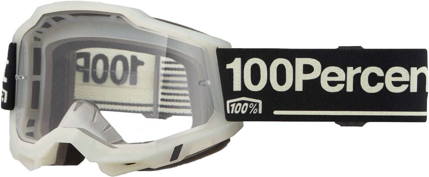 100% Accuri 2 Goggle Glow with Clear Lens