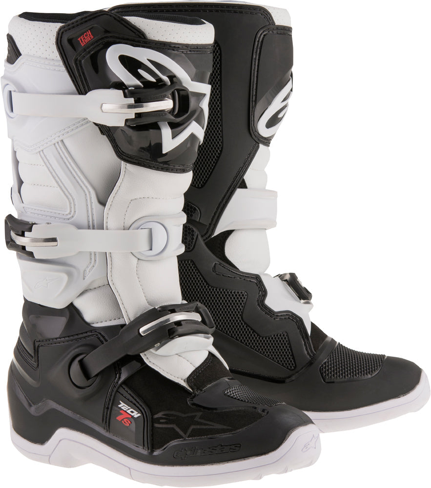 Alpinestars Youth Tech 7s Black/White Boots
