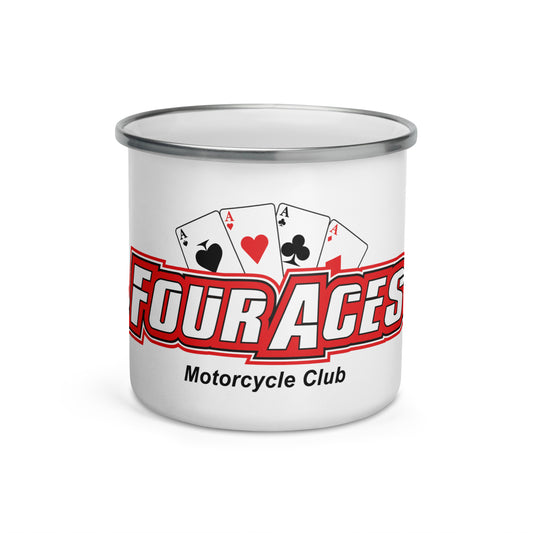 4 Aces Club Metal Enameled Mug