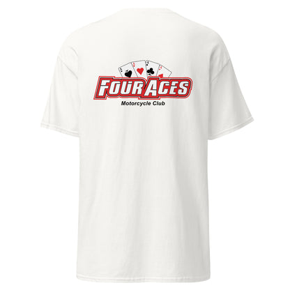 4 Aces White Adult Club T-Shirt