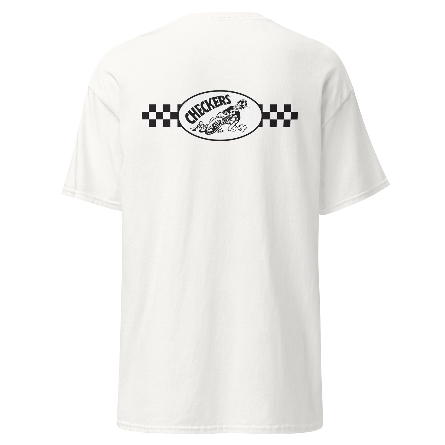 Checkers MC Men's White T-Shirt - Official Club Apparel