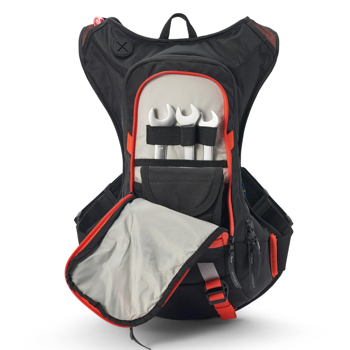 USWE Moto Hydro 8L Factory Orange Hydration Pack PNP Tube