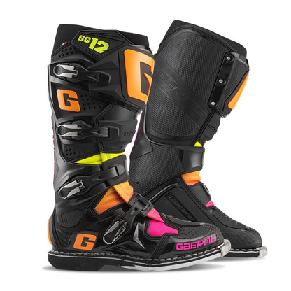 Gaerne SG-12 Limited Edition Black/Orange/Pink Boots