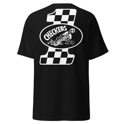 Checkers MC Mens Black 1 Slider T-Shirt - Official Club Apparel