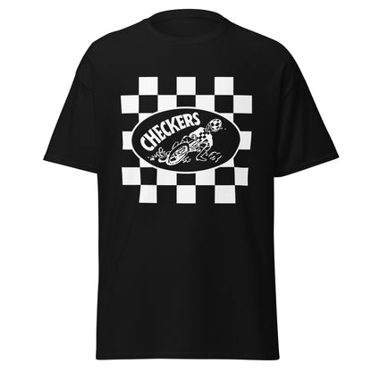 Checkers MC Mens Slider Square Black T-Shirt - Official Club Apparel