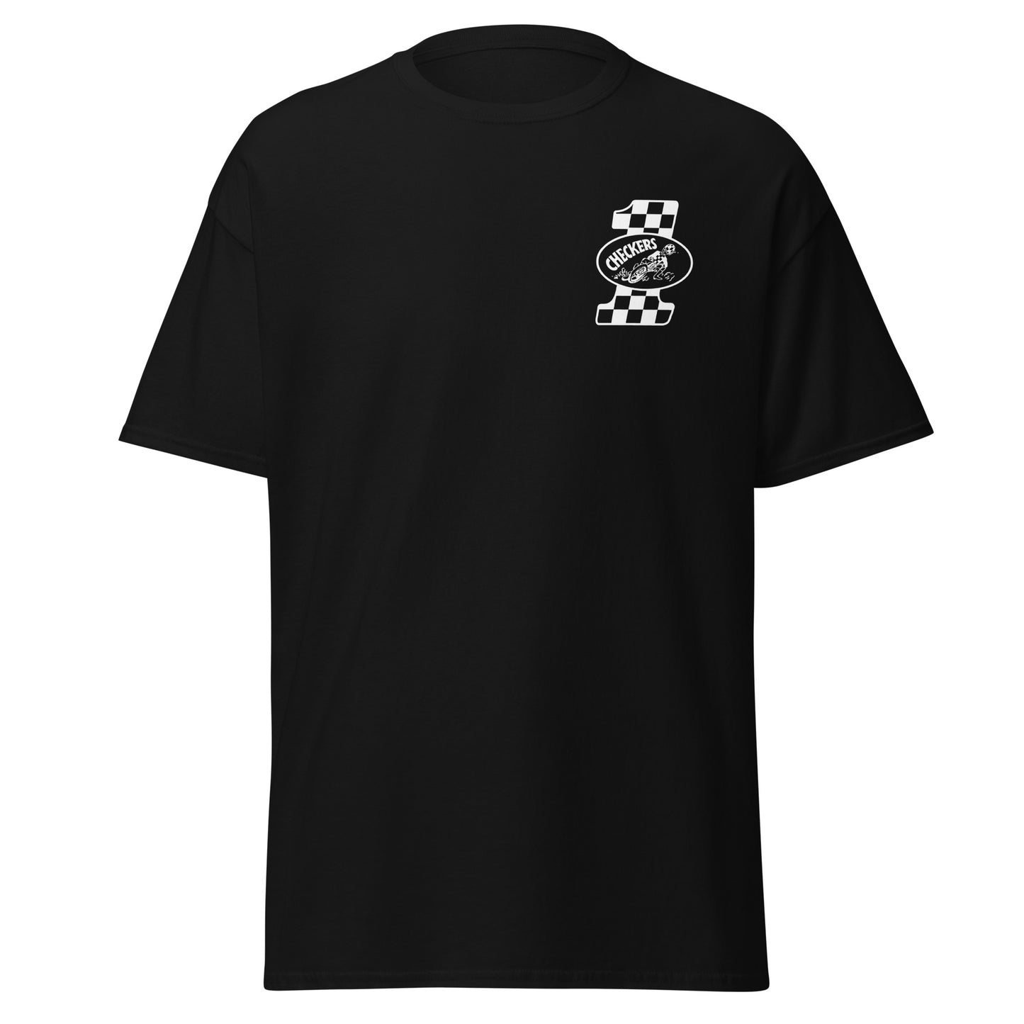 Checkers MC Mens Black 1 Slider T-Shirt - Official Club Apparel