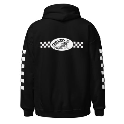 Checkers MC Hoodie w/ Checkered Sleeves - Official Club Apparel