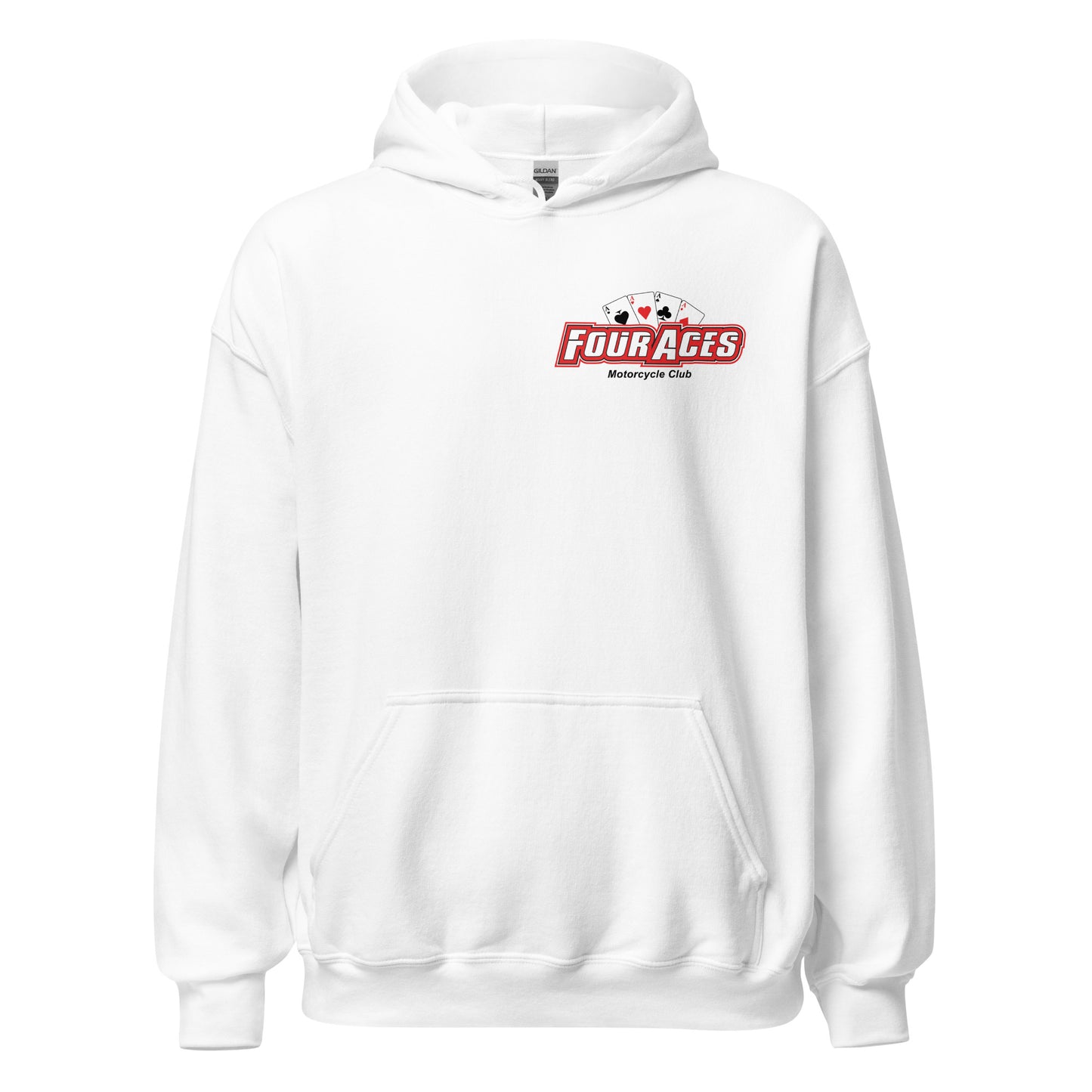 4 Aces White Adult Club Hoodie