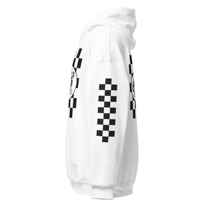 Checkers MC Adult Slider White Hoodie - Official Club Apparel