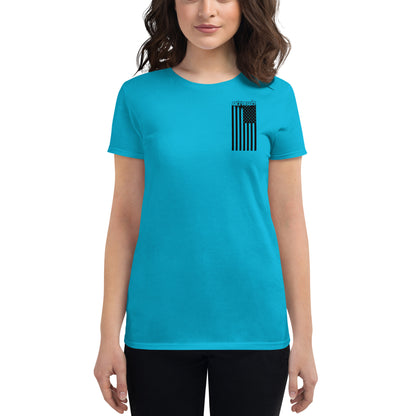 Womens Desert Nation Fitted T-Shirt - Caribbean Blue