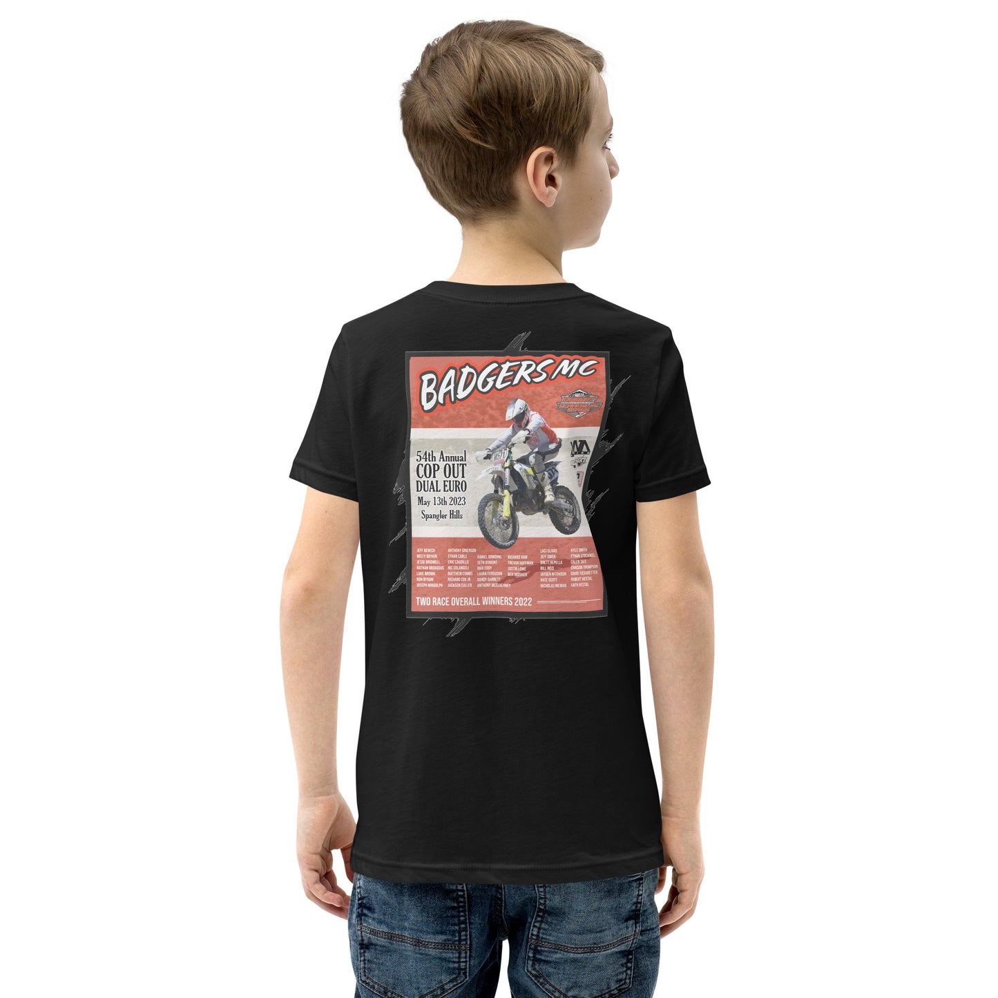 Youth - Badgers MC 54th Annual Cop Out Dual Euro Event Shirts - 2023