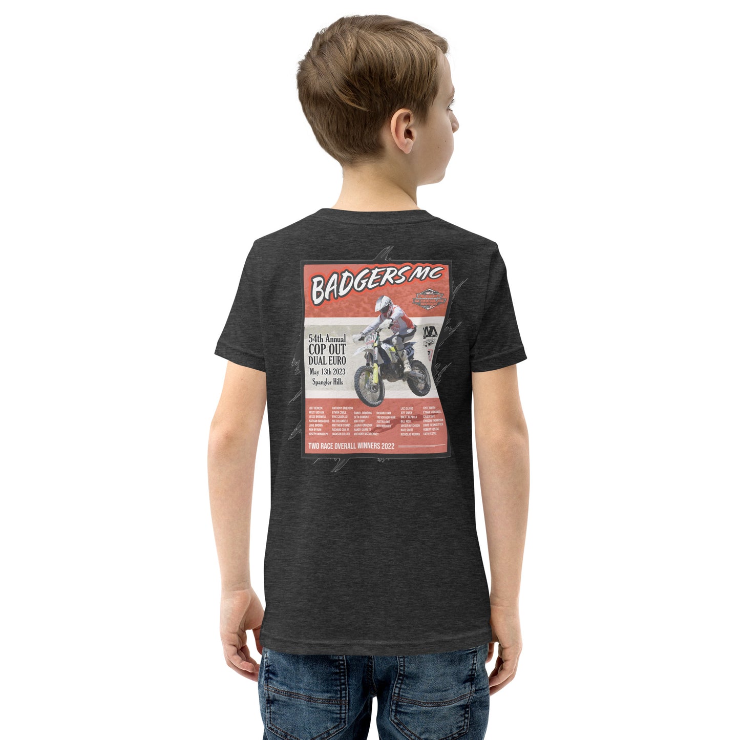 Youth - Badgers MC 54th Annual Cop Out Dual Euro Event Shirts - 2023