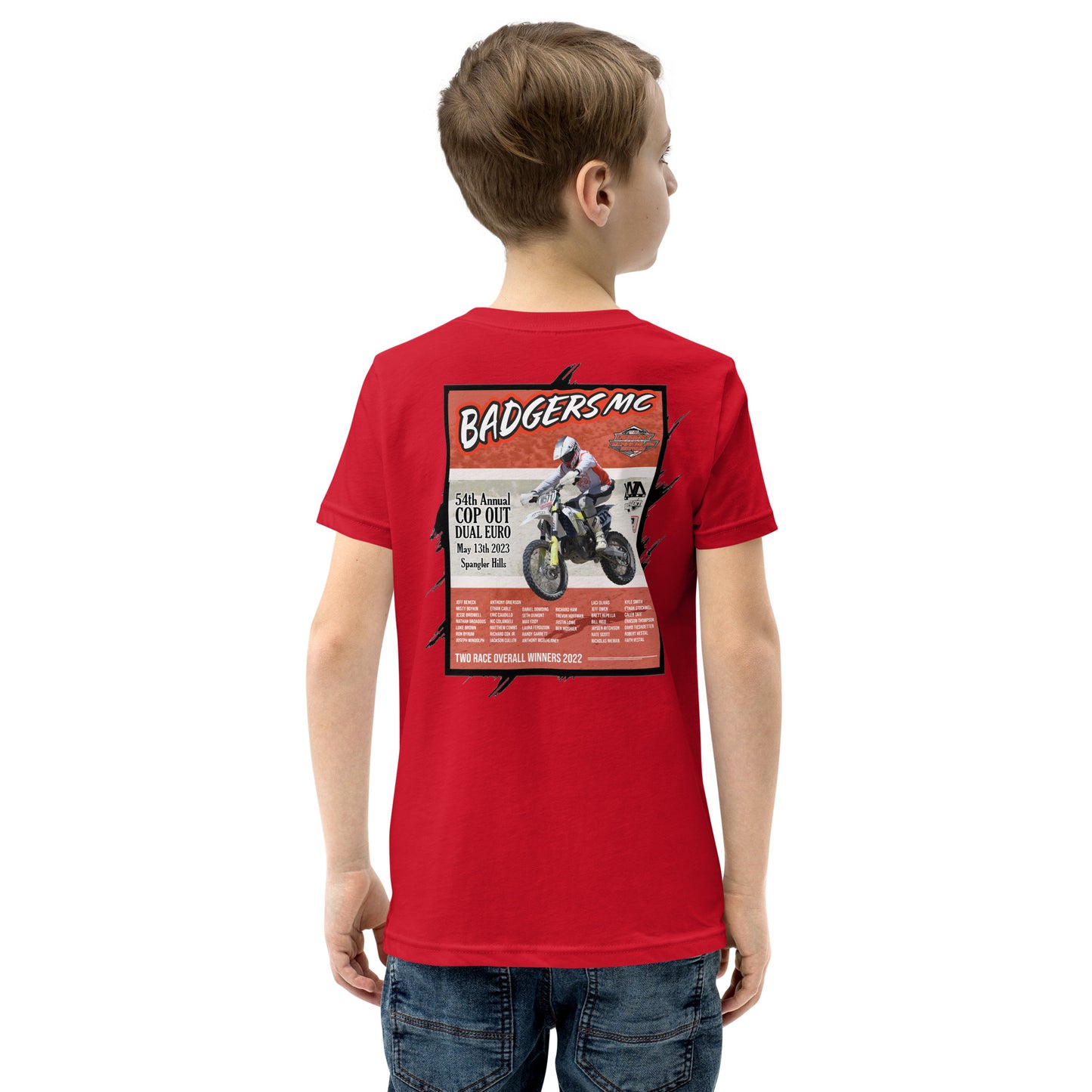 Youth - Badgers MC 54th Annual Cop Out Dual Euro Event Shirts - 2023