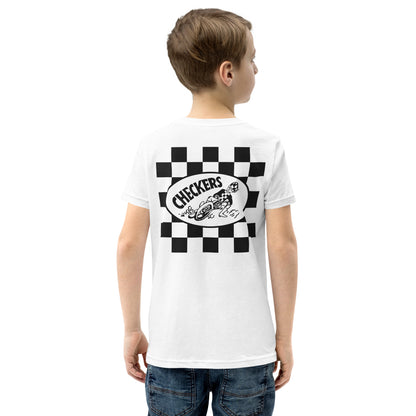 Youth Checkers MC Square Black Short Sleeve T-Shirt