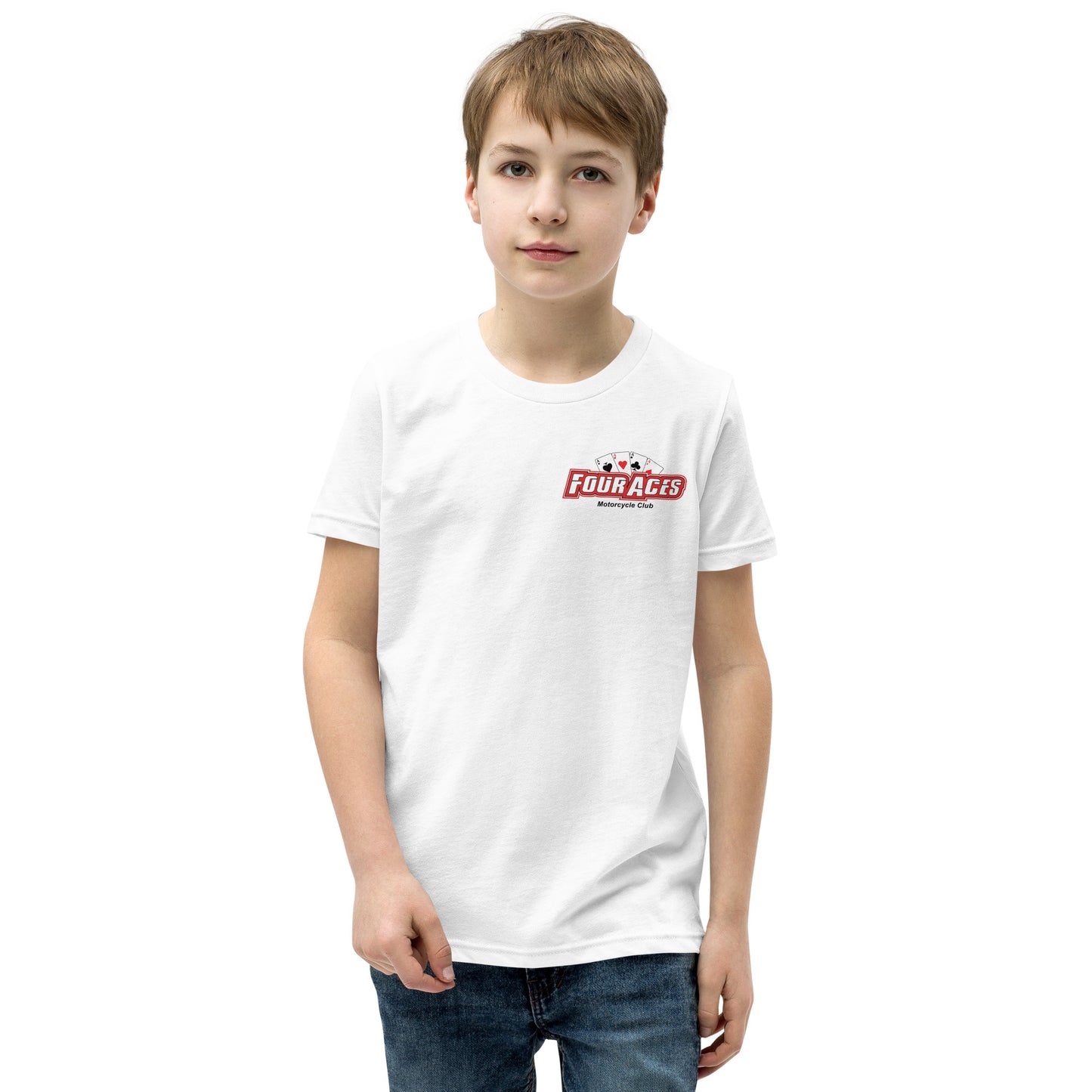 4 Aces White Youth Club T-Shirt