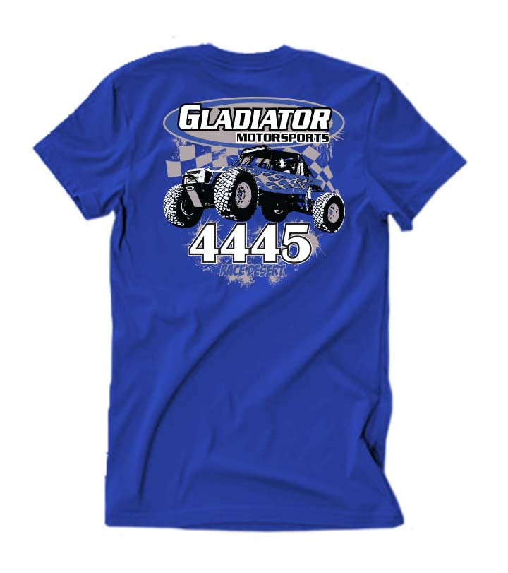 Mens Gladiator Motorsports Ultra4 T-Shirt - Blue