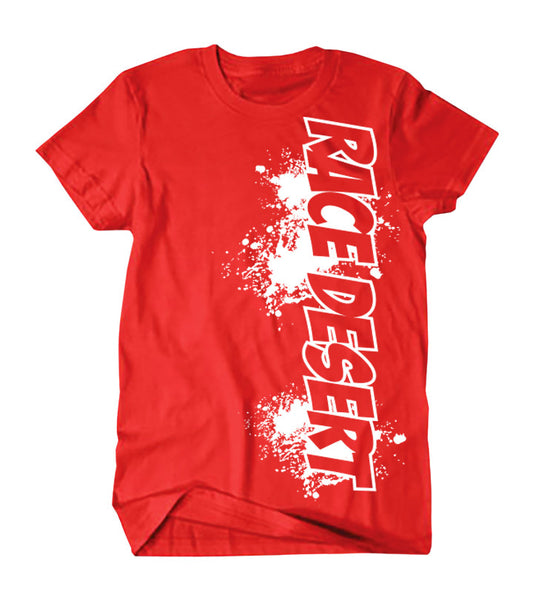 Mens Race Desert Splatter T-Shirt - Red