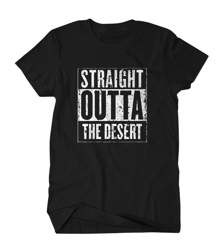 Mens Straight Outta The Desert T-Shirt - Black