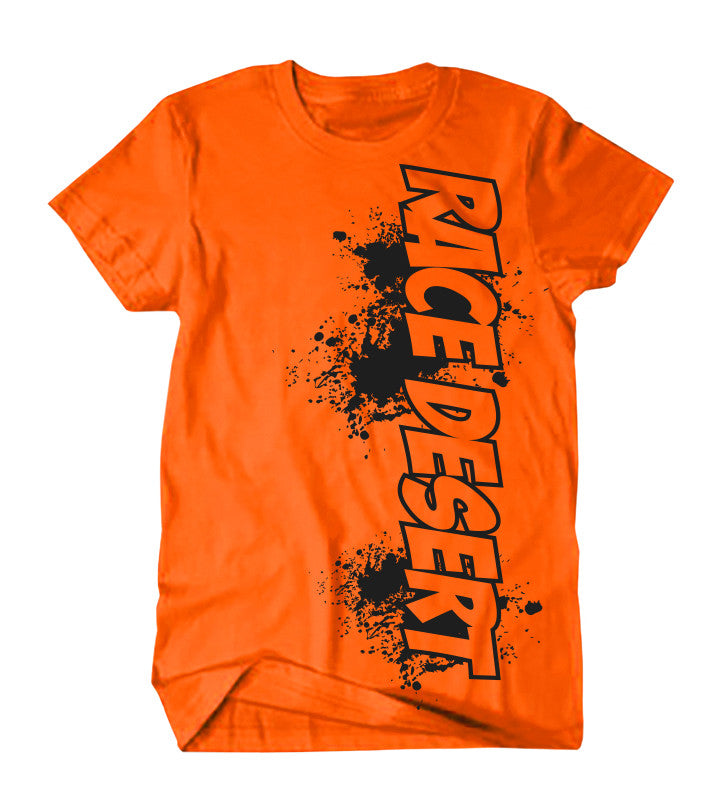 Mens Race Desert Splatter T-Shirt - Orange