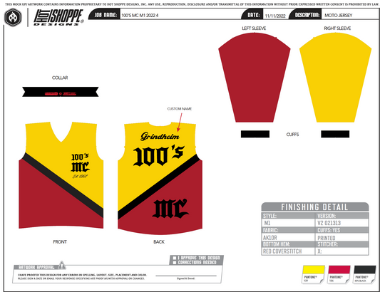 100s MC Jersey - Pre Order - OG Design