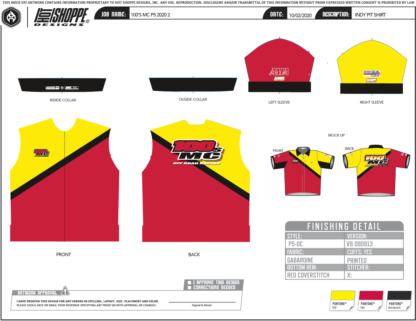 100s 2023 Pit Shirt & Vest Pre Order