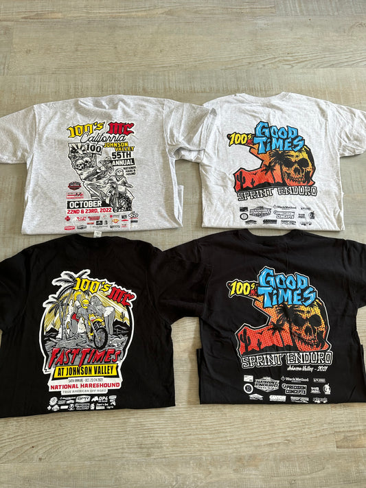 Youth Large - 4 Pack - 100's Event Shirts