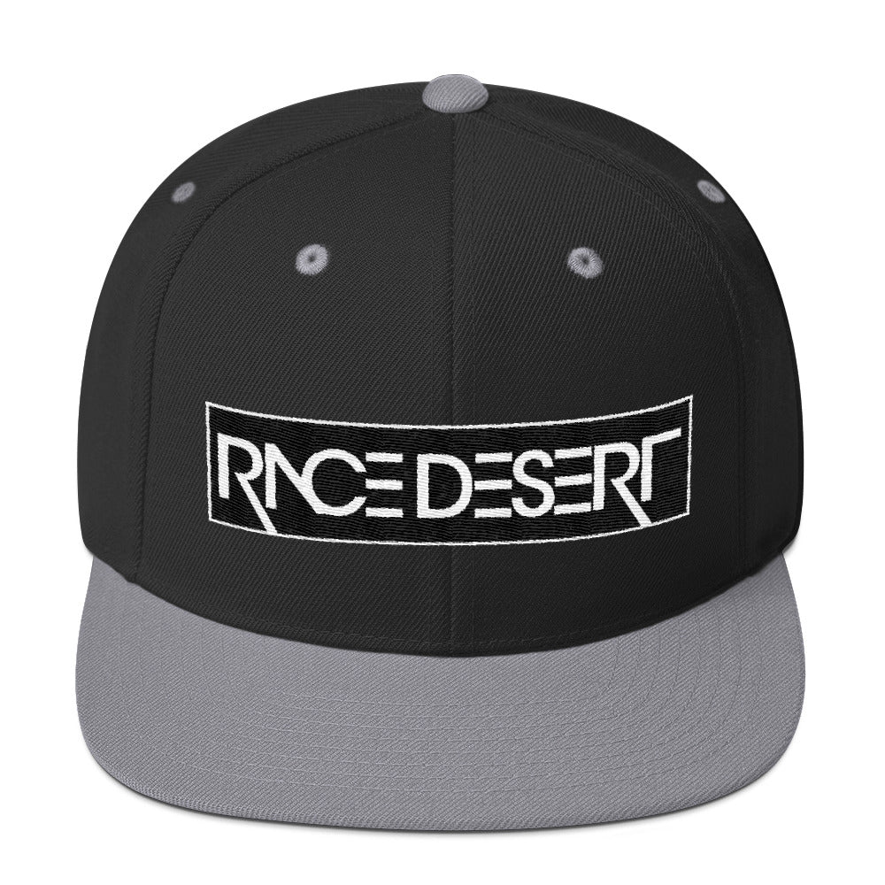 Pink and Black Race Desert Stencil Snapback Hat