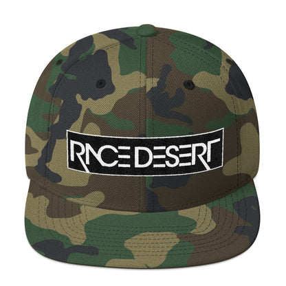 Camo Race Desert Stencil Snapback Hat