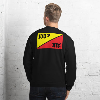 100'S MC Official Club Rocker Crew Neck Sweatshirt - Black