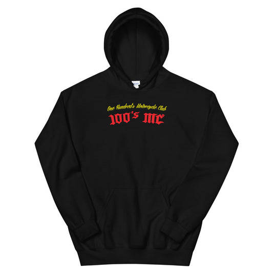 100'S MC Official Club Rocker Hoodie - Black