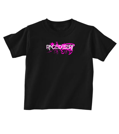 Toddlers Dirty Beast T-Shirt -  Black w/ Pink