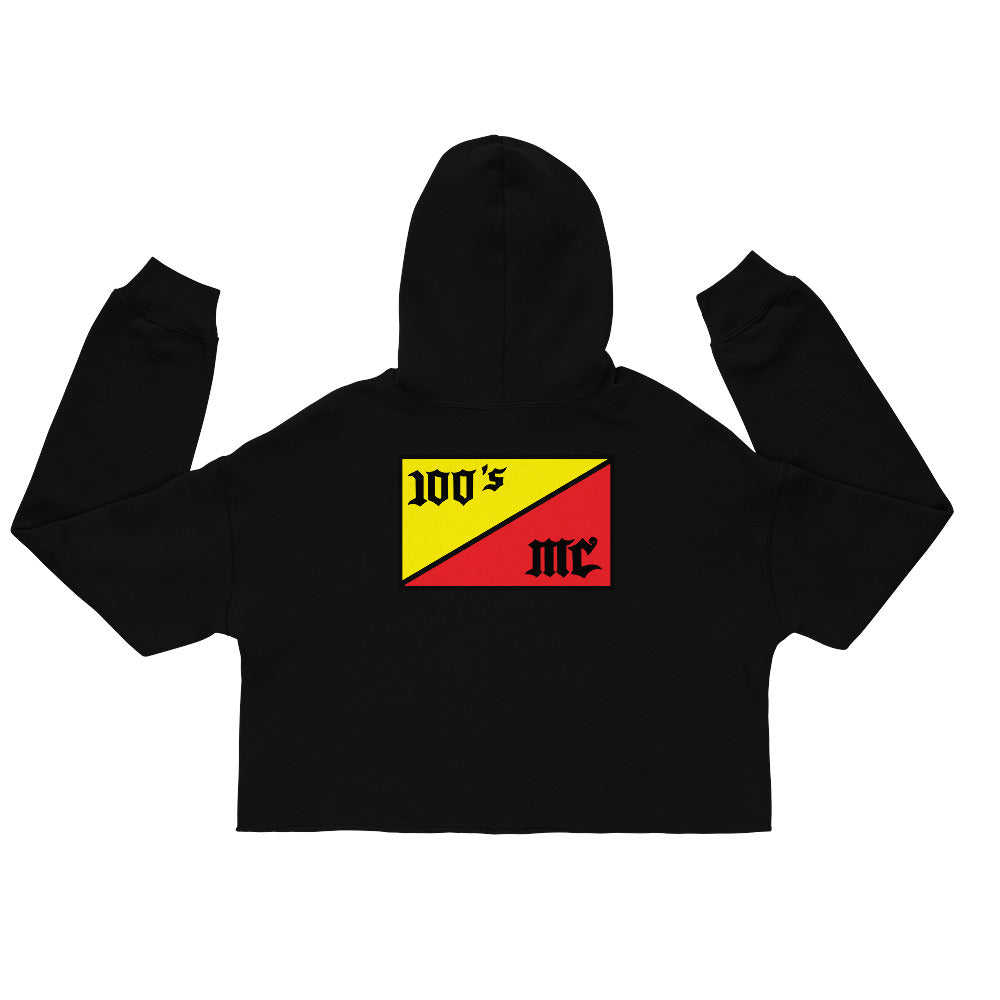 100s MC Club Member Crop Hoodie - OG 100s Flag