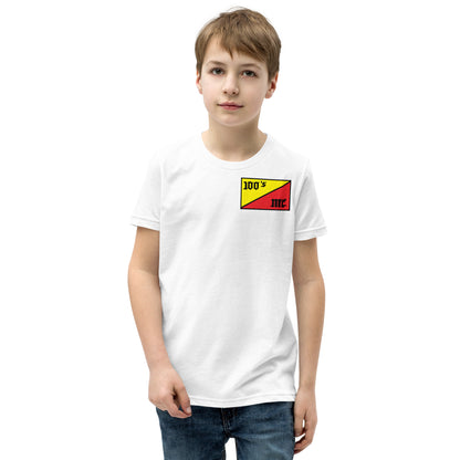 100s MC Club Member Youth Short Sleeve T-Shirt - OG 100s Flag